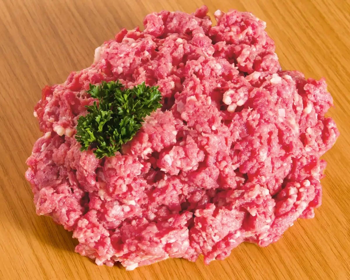 Viande hachée de porc laineux